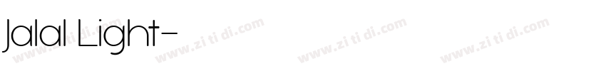 Jalal Light字体转换